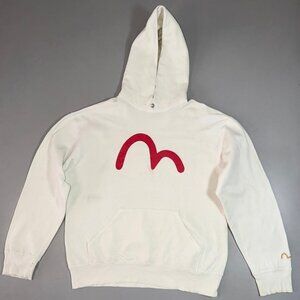 Evisu Genes White Centre Logo Heavy Hoodie
